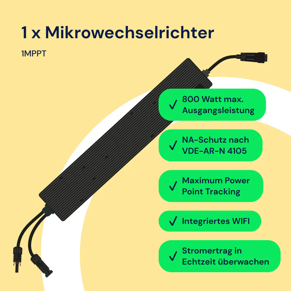 Balkonkraftwerk DAH SOLAR DAH-SU800D mit 840W/800W Photovoltaik DAH   